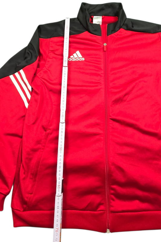 Adidas Trainingsjacke – Rot/Schwarz | Größe L