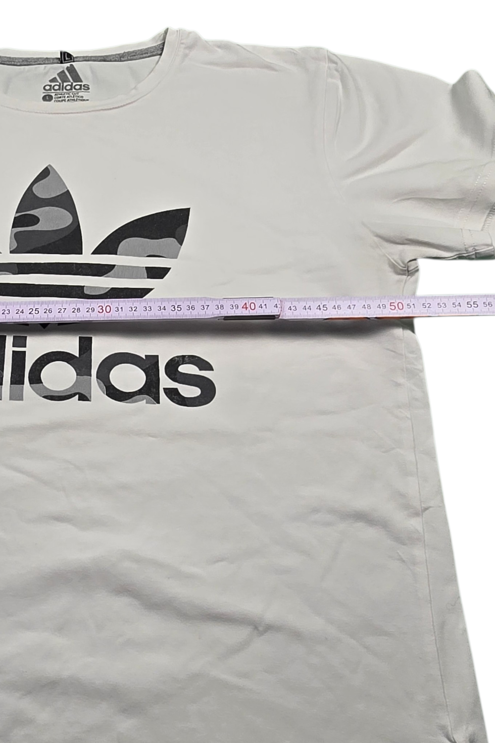 Adidas T-Shirt – Weiß | Größe L