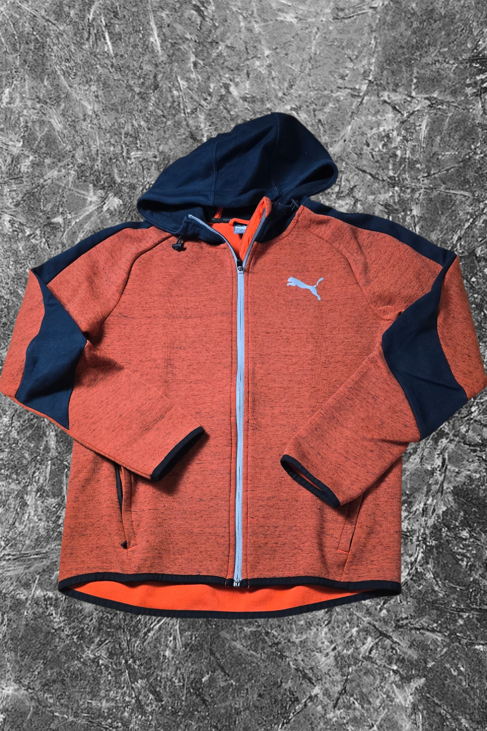 Puma Trainingsjacke Hoodie – Rot/Schwarz | Größe S