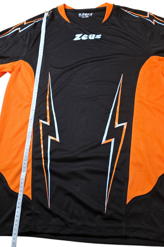 Zeus Sport Trikot – Schwarz/Orange | Größe XL
