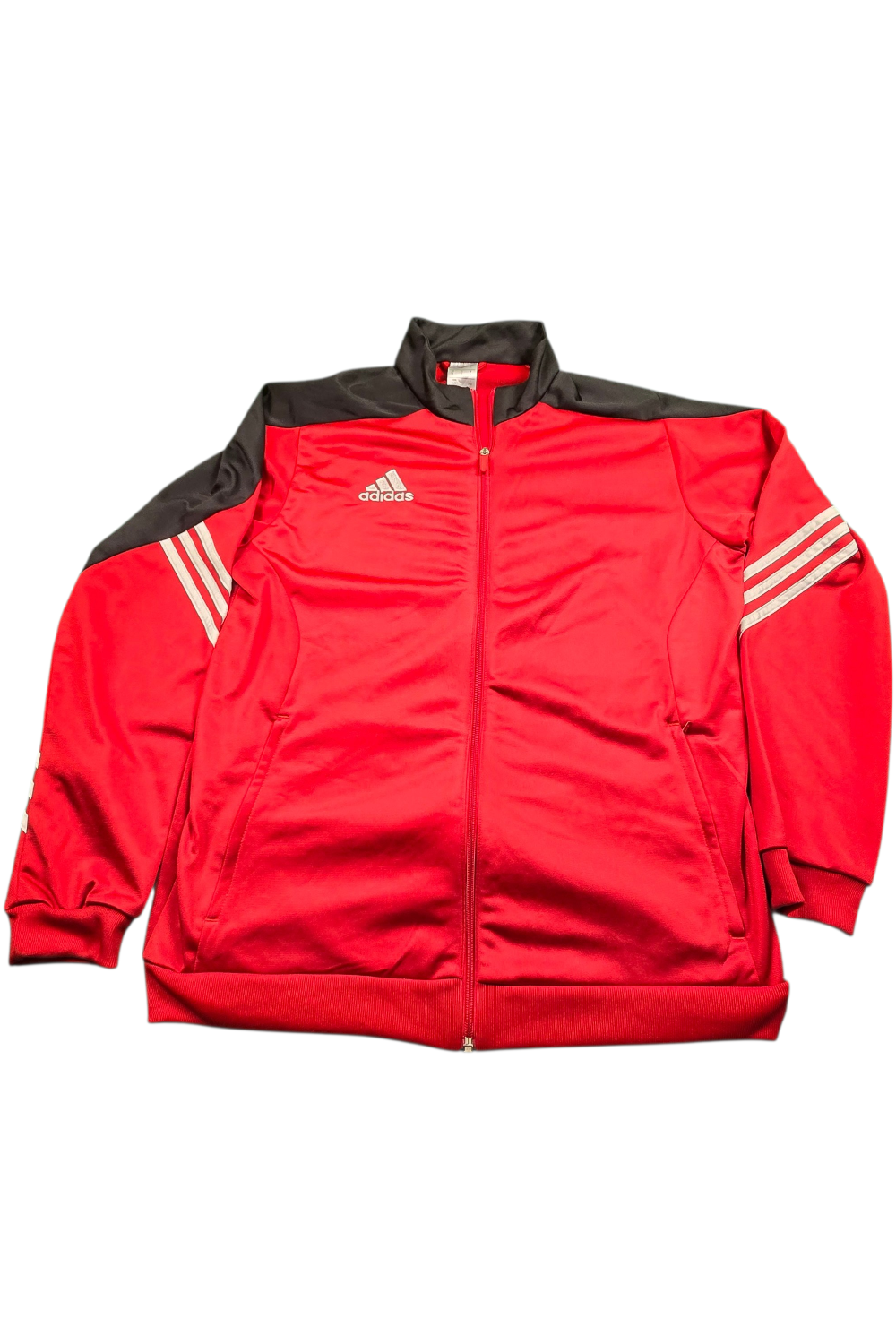 Adidas Trainingsjacke – Rot/Schwarz | Größe L