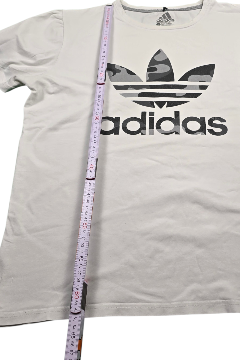 Adidas T-Shirt – Weiß | Größe L